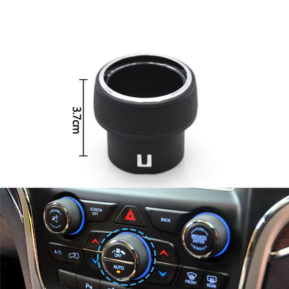 1/2PCS Car Front Dashboard AC Heater Climate Control Switch Button Radio Volume Knob Cover For Jeep Grand Cherokee WK2 2014-2021