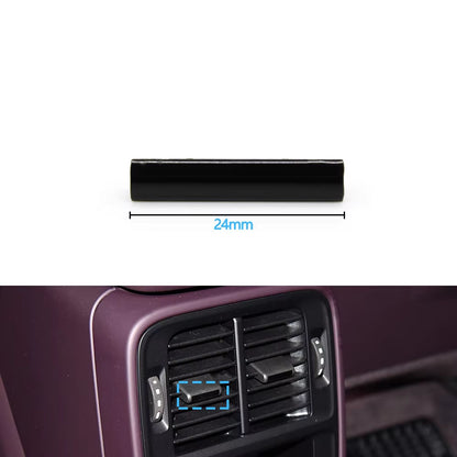 Black Car Rear Air Conditioning AC Vent Grille Air Vent Trim Strip For Porsche Taycan 9J1 2019 2020 2021 2022 2023 2025 2025