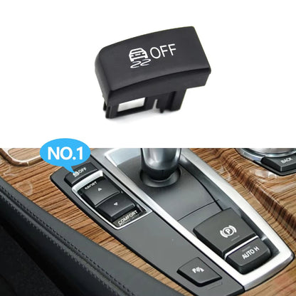 LHD RHD Car Antislip OFF Sport Comfort Model Radar Parking Switch Button For BMW 5 6 X3 X4 Series F10 F11 F06 F12 F13 F25 F26