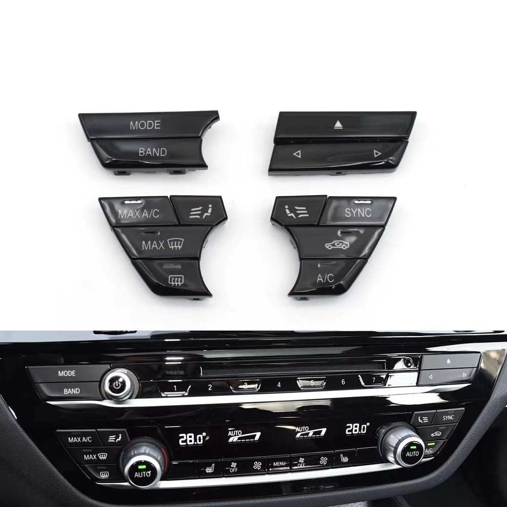 Dashboard Air Conditioner AC Ventilated Control Button Heater Switch Cover For BMW 5 6GT 7 Series G30 G31 G32 G11 G12 2017-2023