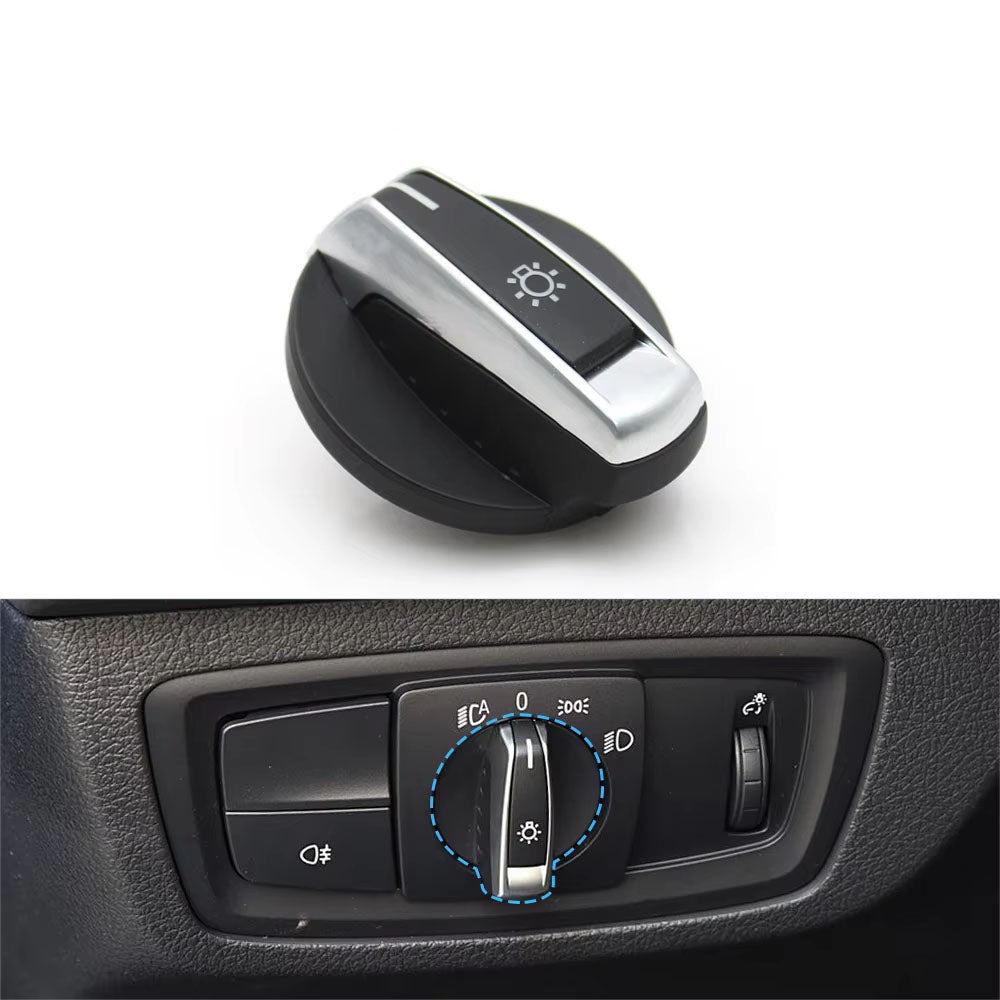 Car Front HeadLamp Rotary Foglight Button Headlight Switch Cover Panel For BMW 1 2 Series F20 F21 F22 F23 X1 F48 F49 X2 F39
