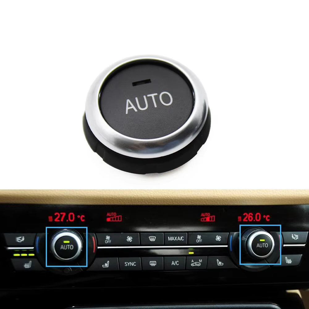 Silver Black Console Dashboard Air Condition AC Control Switch Button Cover For BMW 5 6 7 Series F10 F18 F06 F12 F01 F02 520 523