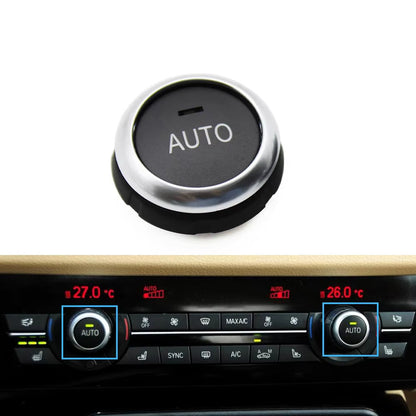 Silver Black Console Dashboard Air Condition AC Control Switch Button Cover For BMW 5 6 7 Series F10 F18 F06 F12 F01 F02 520 523