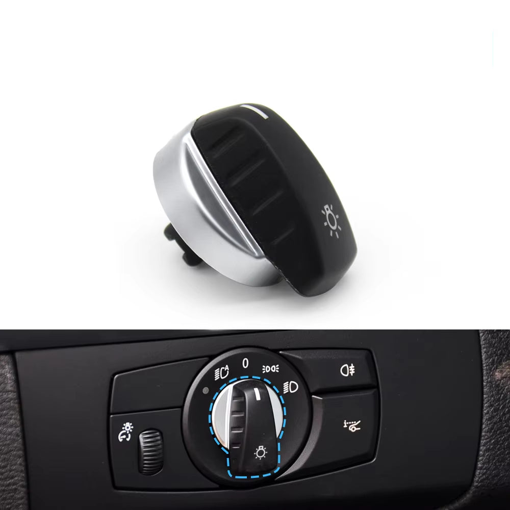 Car Head Lamp Headlight Rotary Switch Knob Button For BMW X5 X6 Z4 E70 E71 E72 E89 2007-2013