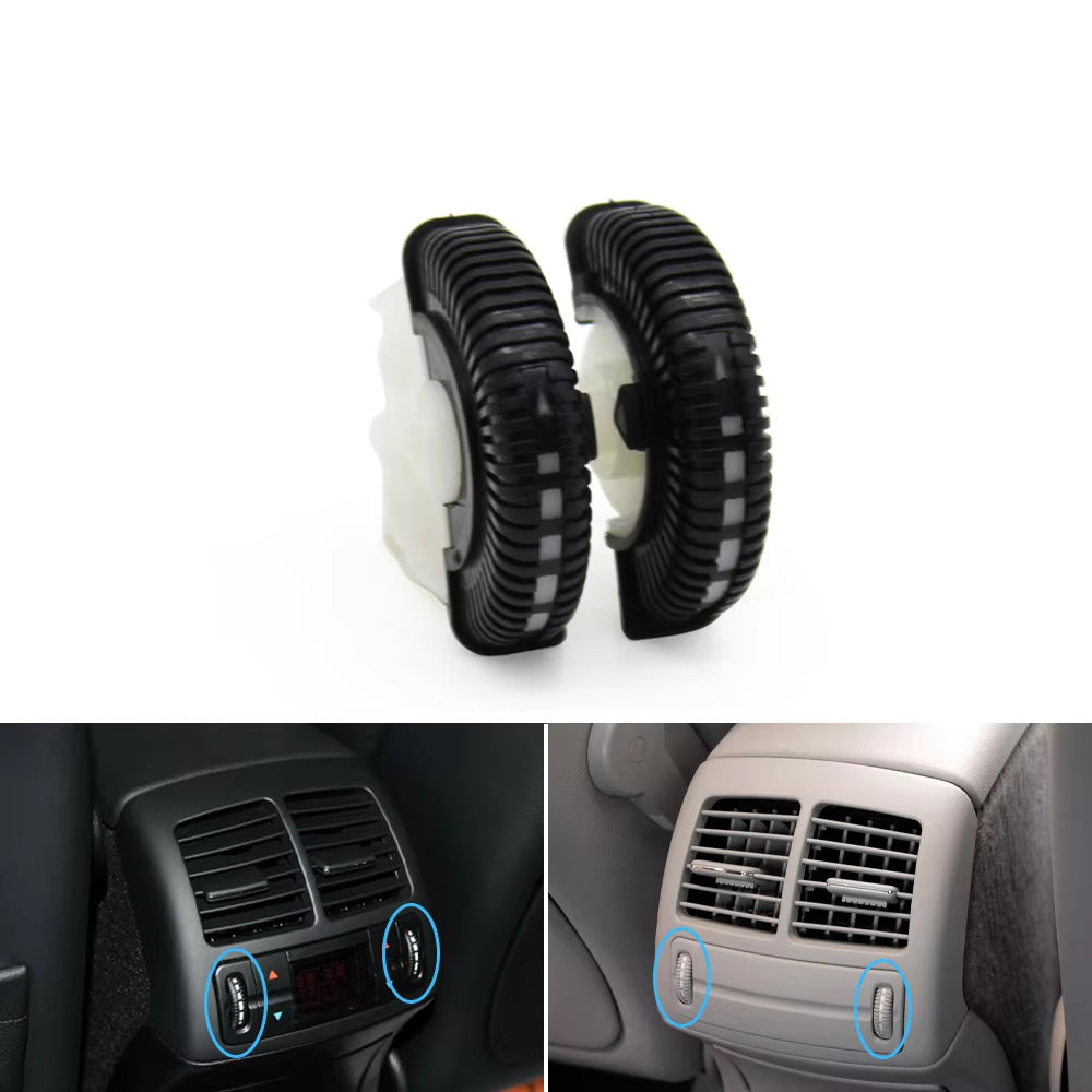 2/4PCS Set Car Front Rear Air Conditioning Control Roller AC Vent Rolling Wheel For Mercedes Benz E Class W211 E200 E300