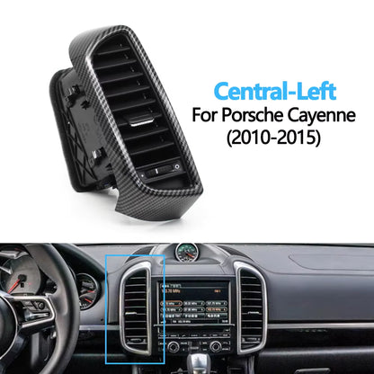 Carbon Fiber Car Front Left Right Rear Air Conditioning AC Vent Grille Complete Assembly For Porsche Cayenne 7P5 2010-2017