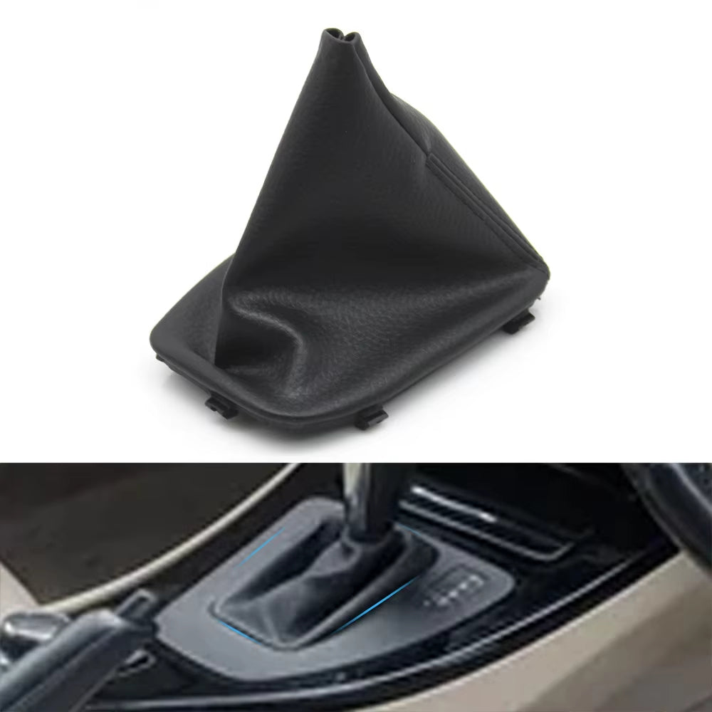 Automatic Car Leather Gear Shift Knob Lever Gaitor Boot Cover Frame For BMW 3 Series E90 E91 E92 E93 2005-2011 25167592028