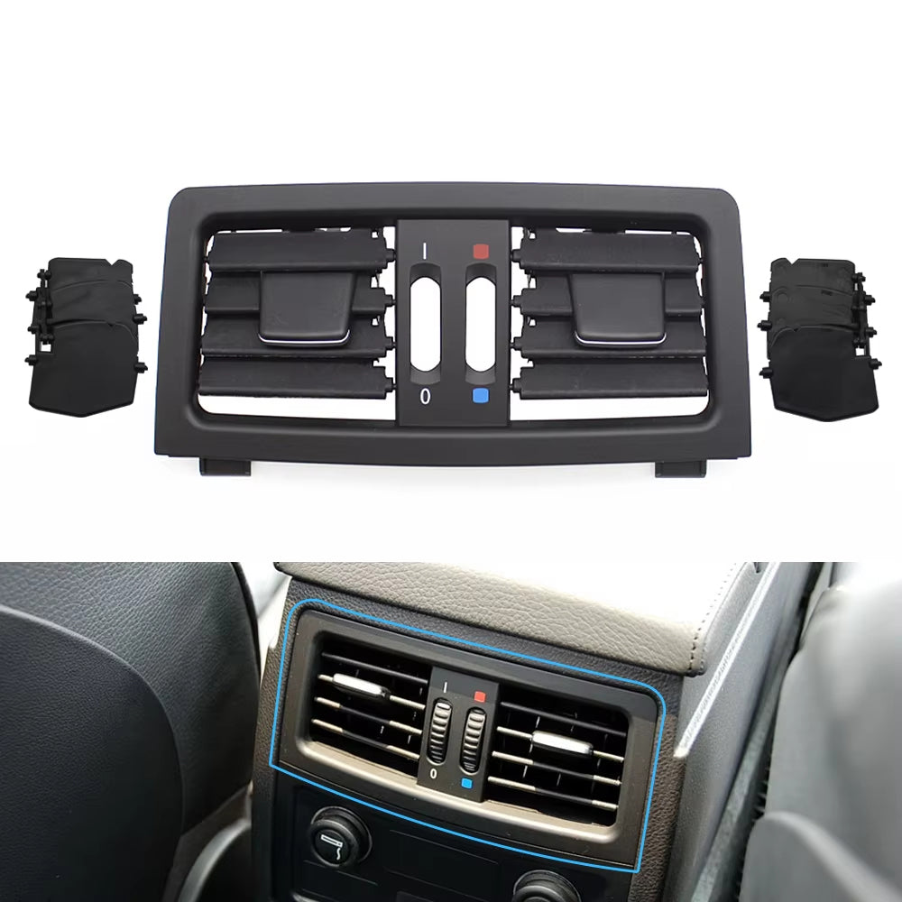 E60 E61 Car Rear Center Console Air Conditioning AC Vent Grille Cover Air Vent Panel For BMW 5 Series E60 E61 545i 550i
