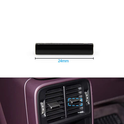 Black Car Rear Air Conditioning AC Vent Grille Air Vent Trim Strip For Porsche Taycan 9J1 2019 2020 2021 2022 2023 2025 2025