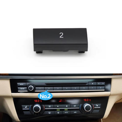 Car Dashboard Radio CD Digital Player Switch Control Button Cover For BMW 5 6 7 5GT Series F10 F11 F06 F12 F13 F07 F01 F02 F04