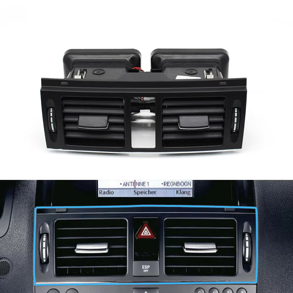 LHD RHD W204 Console Air Conditioner AC Vent Grille Assembly For Mercedes Benz C Class C180 C200 220 230 260 C300 350 2007-2011