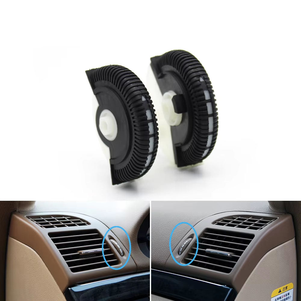 2PCS Front Rear Air Conditioning Control Roller AC Vent Base Rolling Wheel For Benz E Class W211 E200 E300 E230 E260 E280