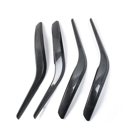4PCS Set Car Interior Door Front Rear Left Right Pull Handle Outer Cover Trim For BMW X1 E84 2010-2016