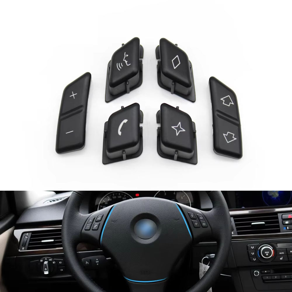 Car Steering Wheel Button Control Switch Cover Replacement For BMW 3 Series X1 E90 E91 E92 E93 E84 61316959893 61316959894