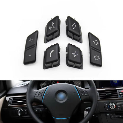 Car Steering Wheel Button Control Switch Cover Replacement For BMW 3 Series X1 E90 E91 E92 E93 E84 61316959893 61316959894