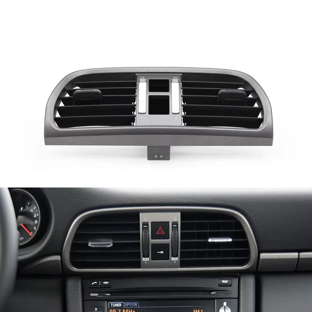 Gray Silver Car Left Right Center Air Vent Grille AC Vent Oulet Cover Panel For Porsche 911 Carrera Targa GT2 GT3 997 2004-2011