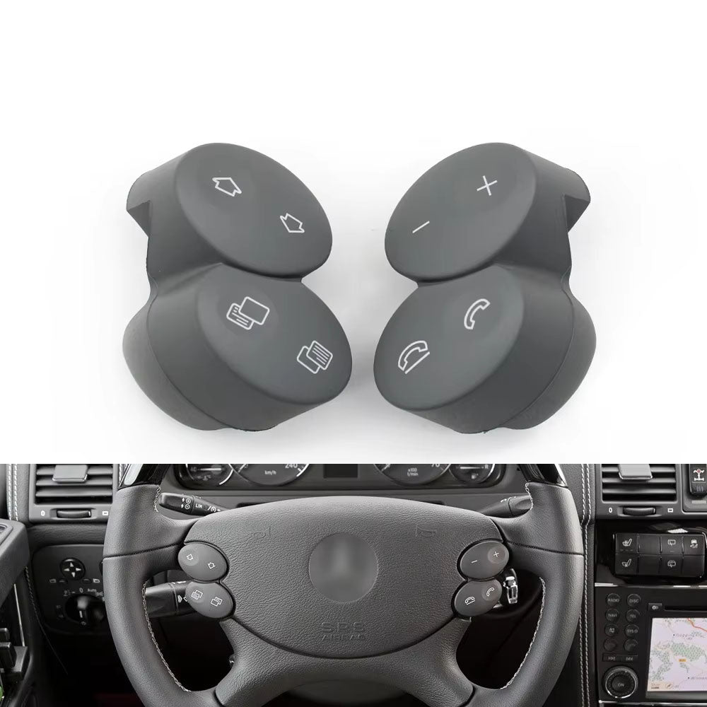 One Pair Car Left Right Multi-Function Steering Wheel Switch Control Buttons For Mercedes Benz E G CLS CLK W211 W463 W209 W219