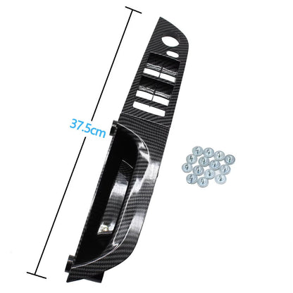 LHD Left Hand Driver Carbon Fiber Interior Door Pull Handle Armrest Panel Full Set For BMW 3 Series E90 E91 316 318 320 325 328