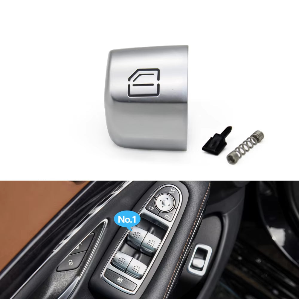 W222 Car Window Switch Repair Button Cover Control Switch Key Cap For Mercedes Benz S E Class W213 S320 S350 S450 S500 S560