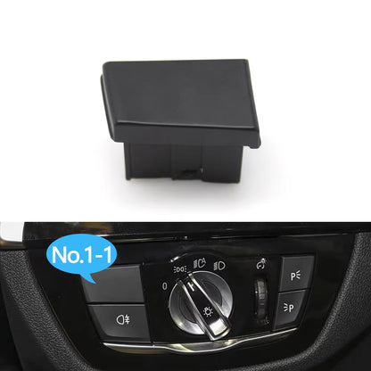 Car HeadLamp Rotary Foglight Button Headlight Switch Cover Panel For BMW 5 6GT Series G30 G31 M5 F90 G32 2017-2022