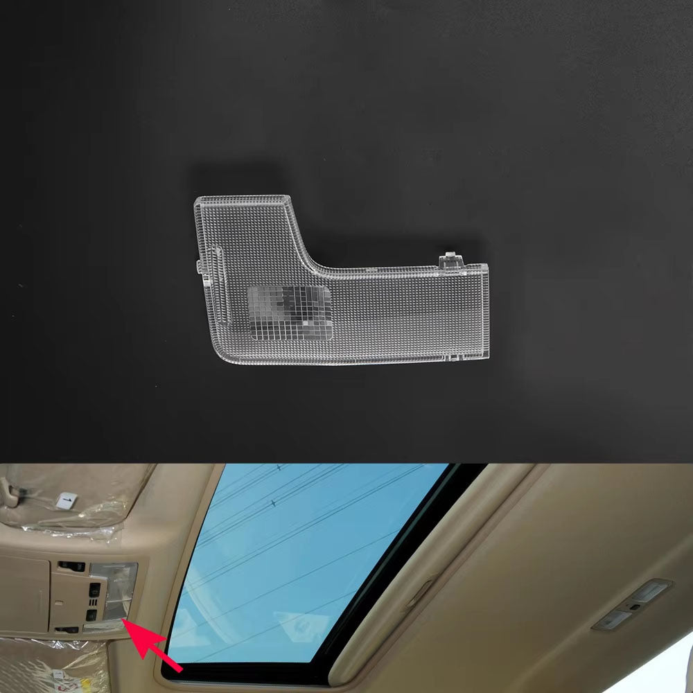 Car Plastic Front Rear Reading Light Switch Cover LED Bulb Row Shell Lampshade Cover Kit For Toyota Gen 7 Camry 2012-2017