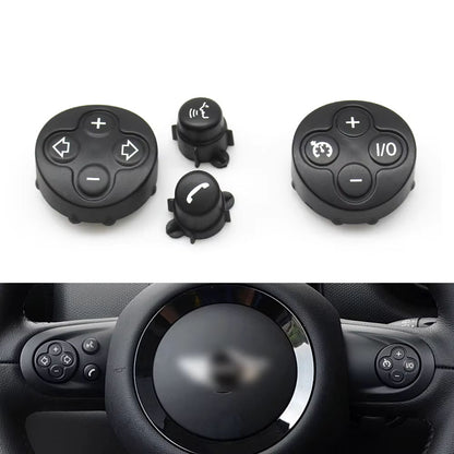 2PCS Car Steering Wheel Multifunction Cruise Control Switch Button Cover For BMW Mini Cooper Paceman R55 R56 R57 R58 R59 R60 R61