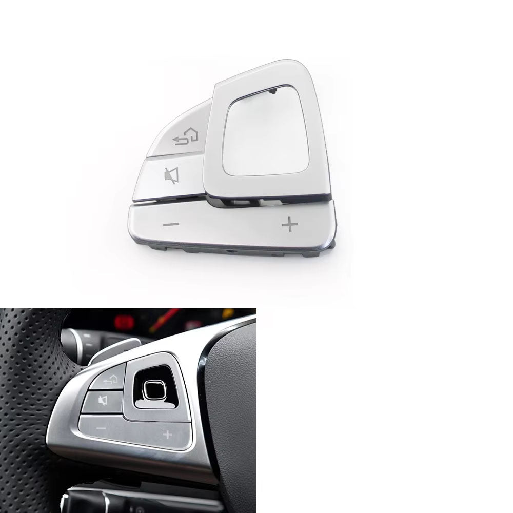 Car Multifunction Steering Wheel Left Right Volume Control Switch Button Cover For Mercedes Benz E Class W213 Sedan W238 Coupe