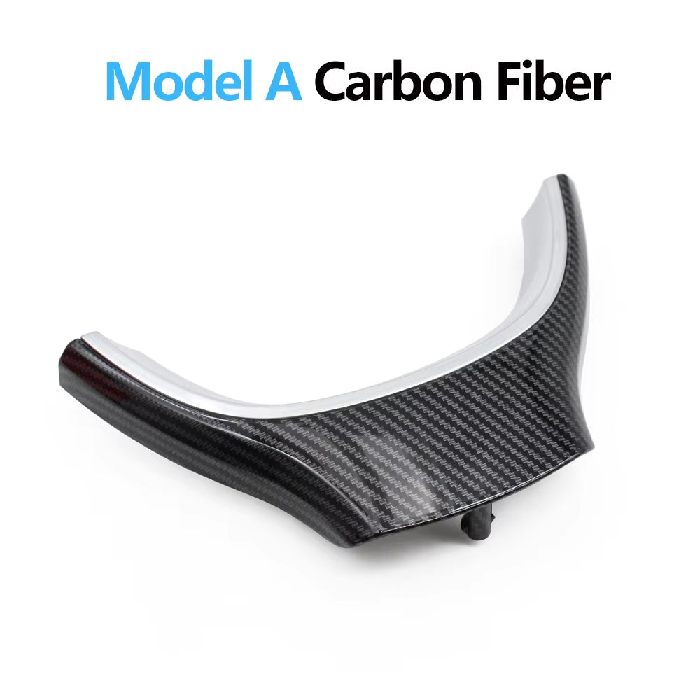 LHD RHD Car Carbon Fiber Steering Wheel Cover Trim Replacement For BMW 5 5GT 6 7 Series F10 F11 F07 F06 F12 F01 F02 2009-2016