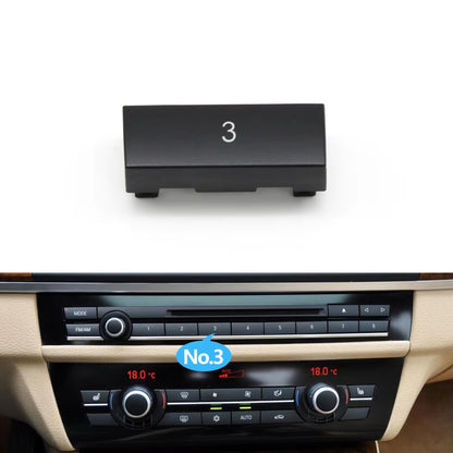 Car Dashboard Radio CD Digital Player Switch Control Button Cover For BMW 5 6 7 5GT Series F10 F11 F06 F12 F13 F07 F01 F02 F04