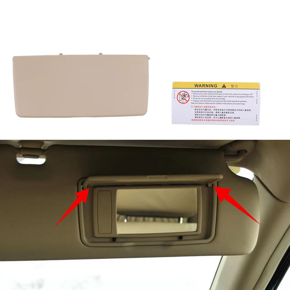 Car Sun Visor Makeup Mirror Cover Replacement for Honda CRV CR-V RE1 2007-2011 -Auto Interior Cosmetic Mirror Cover Accessories