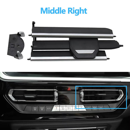 Car Middle Air Vent Outlet Grille AC Slide Clip Repair Kit For BMW 1 2 3 4 Z4 X3 X4 Series F40 F44 G20 G28 G29 G01 G02