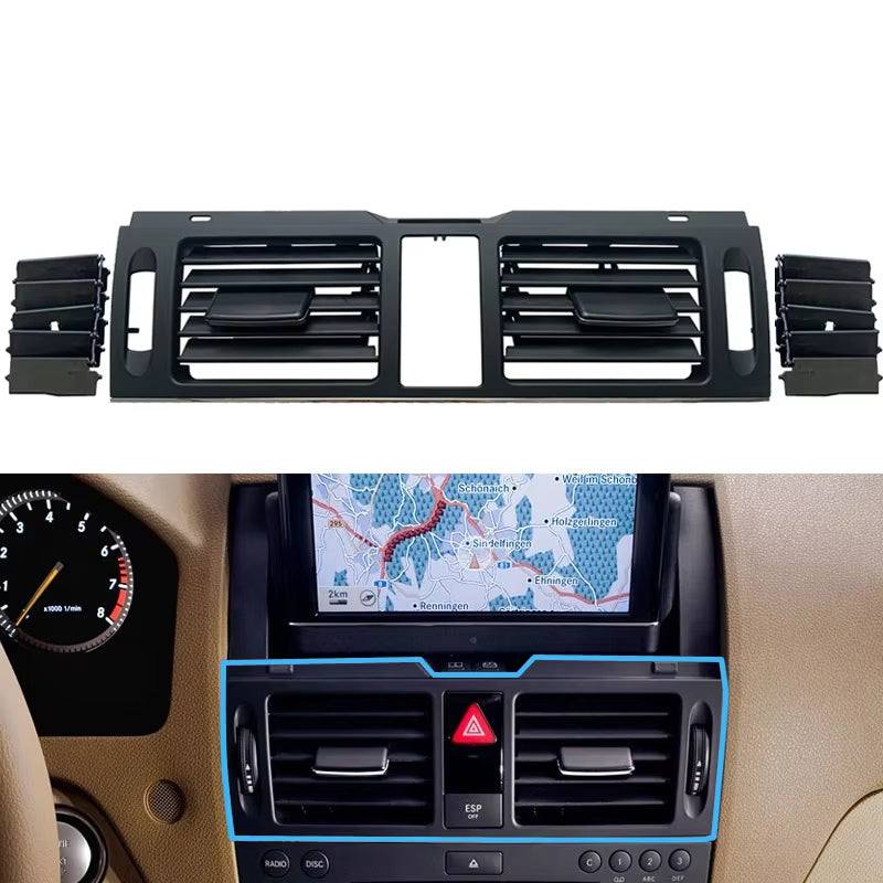 LHD RHD W204 Console Air Conditioner AC Vent Grille Panel For Mercedes Benz C Class C180 C200 220 230 260 C300 350 2007-2011