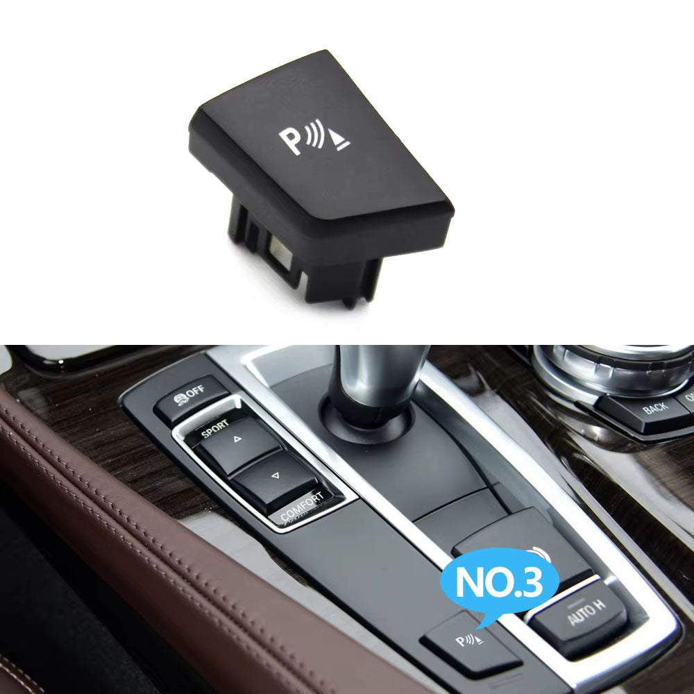 LHD RHD Car Antislip OFF Sport Comfort Model Radar Parking Switch Button For BMW 5 6 X3 X4 Series F10 F11 F06 F12 F13 F25 F26