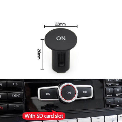 Car Front Console Radio CD Player Button Knob ON Button Switch Cap For Mercedes Benz W204 X204 W212 W207 W218 W166 W156 W172