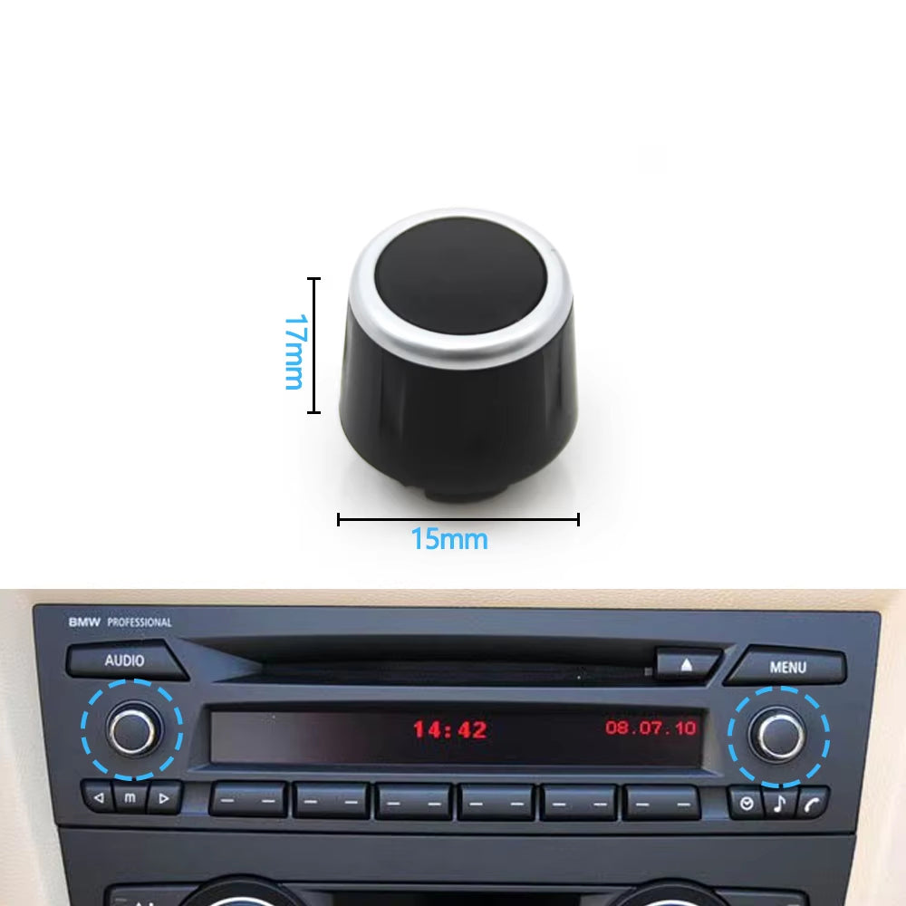Car Radio CD Player Volume Button Knob For BMW 3 1 X1 Z4 Series E90 E81 E82 E87 E88 E84 E89 2005-2012