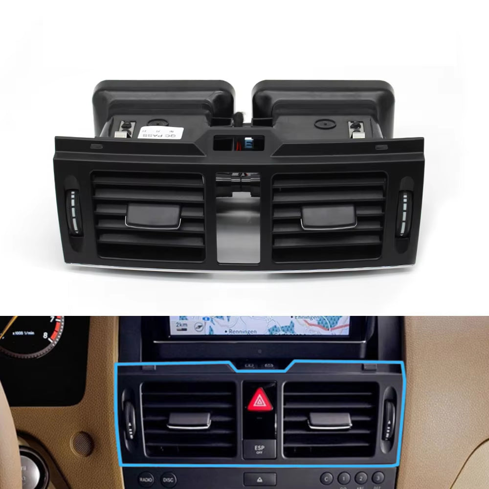 LHD RHD W204 Console Air Conditioner AC Vent Grille Assembly For Mercedes Benz C Class C180 C200 220 230 260 C300 350 2007-2011