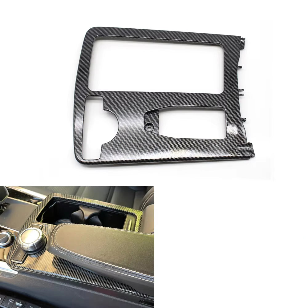 Car Central Armrest Drink Cup Holder Roller Shutter Frame Panel For Mercedes Benz W204 C C180 C200 C220 E W207 W212 E260 E300