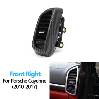 Carbon Fiber Car Front Left Right Rear Air Conditioning AC Vent Grille Complete Assembly For Porsche Cayenne 7P5 2010-2017