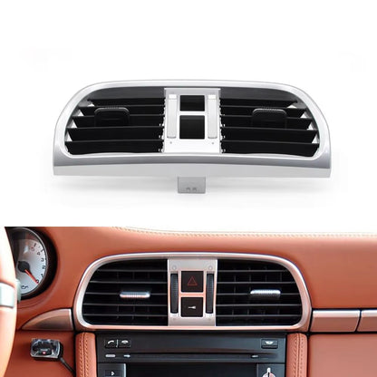Gray Silver Car Left Right Center Air Vent Grille AC Vent Oulet Cover Panel For Porsche 911 Carrera Targa GT2 GT3 997 2004-2011