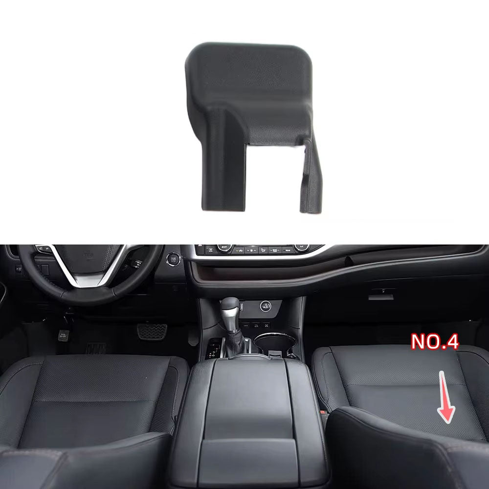 Car Front Row Seat Track Cover Cap For Toyota Highlander XU70 2015-2021 Seat Rail Protection Trim Auto Interior Accessories
