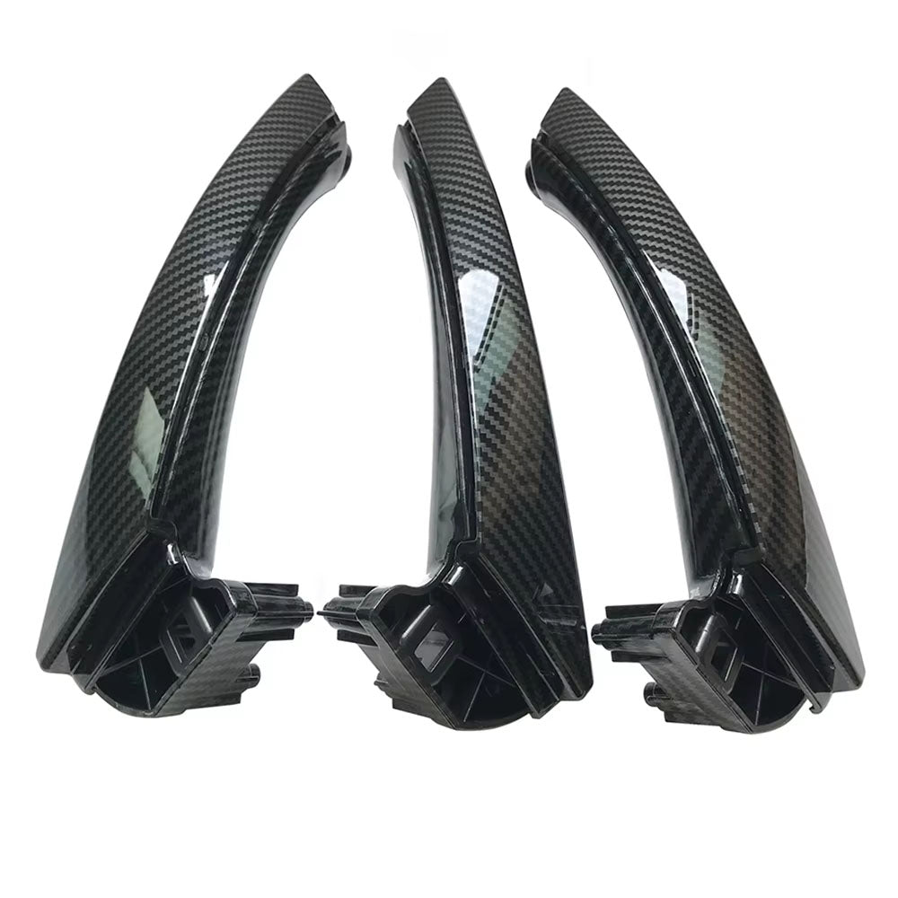 LHD Left Hand Driver Carbon Fiber Interior Door Pull Handle Armrest Panel Full Set For BMW 3 Series E90 E91 316 318 320 325 328