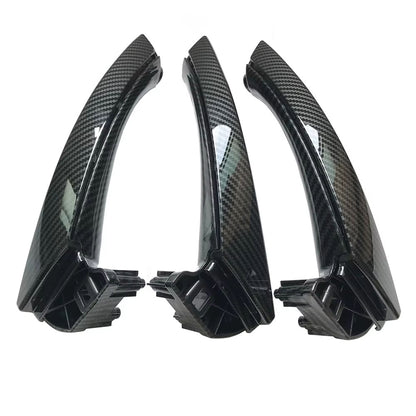 LHD Left Hand Driver Carbon Fiber Interior Door Pull Handle Armrest Panel Full Set For BMW 3 Series E90 E91 316 318 320 325 328