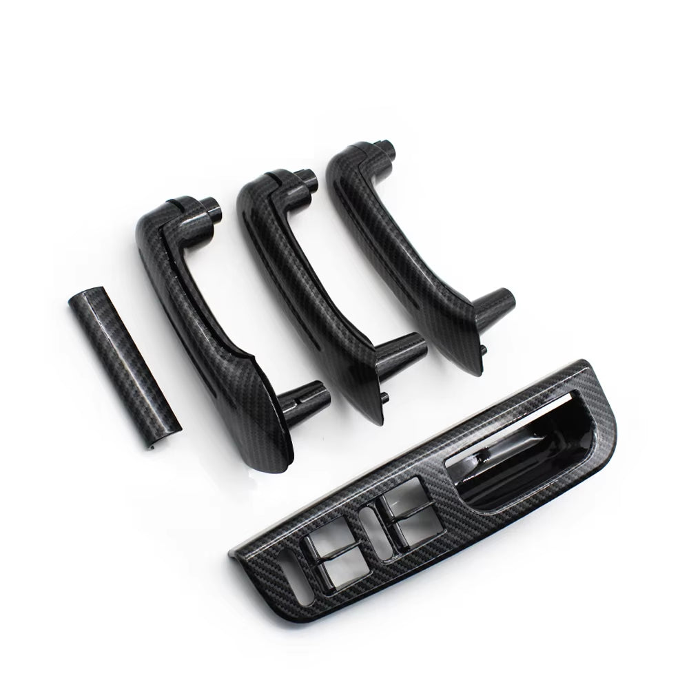 Carbon Fiber LHD Car Front Rear Left Right Door Pull Grab Handle For VW Bora Golf 4 MK4 Jetta 1999 2000 2001 2002 2003 2004