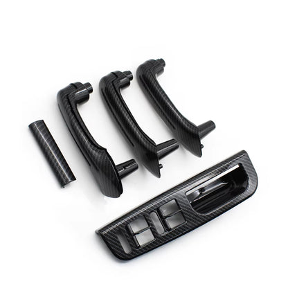 Carbon Fiber LHD Car Front Rear Left Right Door Pull Grab Handle For VW Bora Golf 4 MK4 Jetta 1999 2000 2001 2002 2003 2004