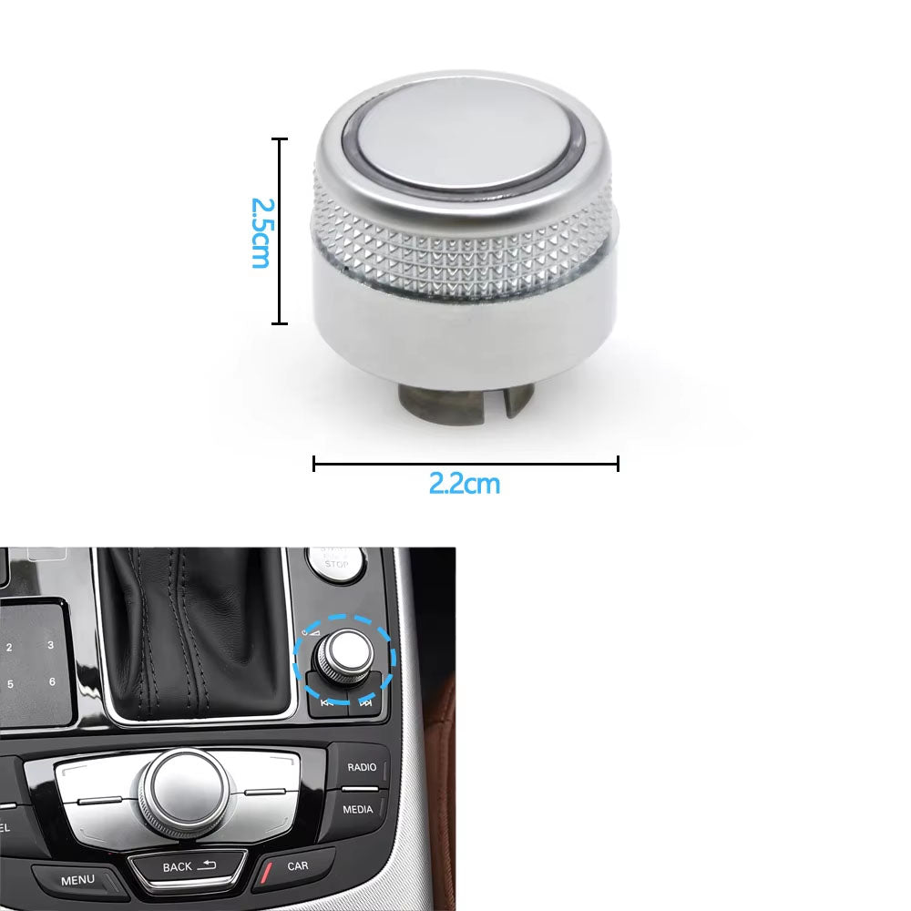 Car Audio Volume Radio Knob Multimedia Navigation Adjustment Control Switch Knob For Audi A6 A7 C6 C7 C8 Q7 Q8 A8 4F0919070