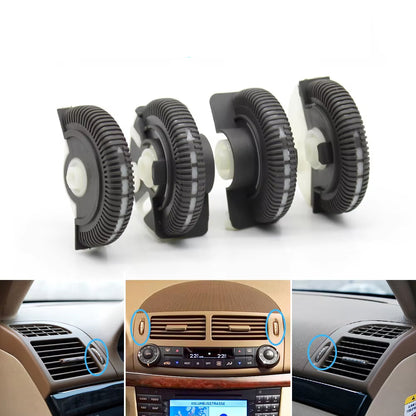 2/4PCS Set Car Front Rear Air Conditioning Control Roller AC Vent Rolling Wheel For Mercedes Benz E Class W211 E200 E300