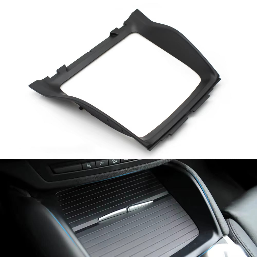 Car Front Center Console Panel Bezel Water Cup Holder Decorative Trim Cover For BMW X5 X6 E70 E71 E72 51166956756 51169129401
