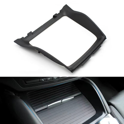Car Front Center Console Panel Bezel Water Cup Holder Decorative Trim Cover For BMW X5 X6 E70 E71 E72 51166956756 51169129401