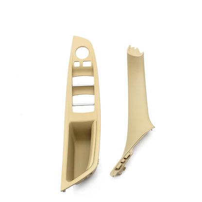 7pcs Set LHD Interior Armrest Door Handle Panel Inside Trim Cover For BMW 5 Series F10 F11 F18 520i 523i 525i 528i 535i