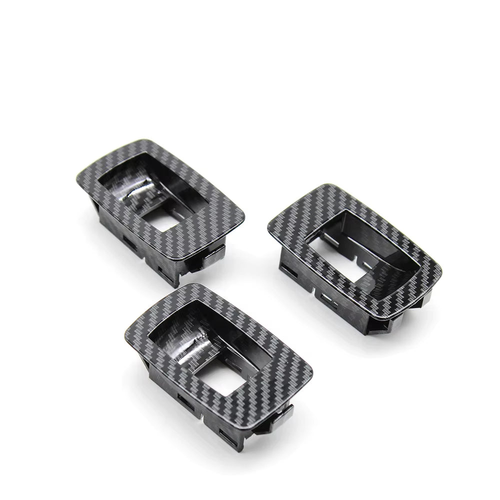 3pcs Front Rear Passenger Door Window Switch Cover Panel Replacement For BMW 3 Series E90 E91 316 318 320 325 328i 2004-2012
